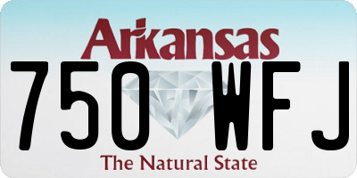 AR license plate 750WFJ