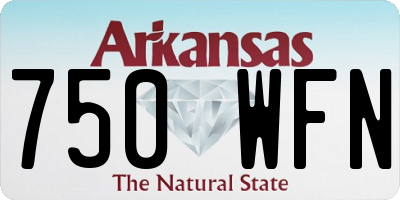 AR license plate 750WFN