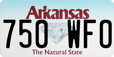 AR license plate 750WFO