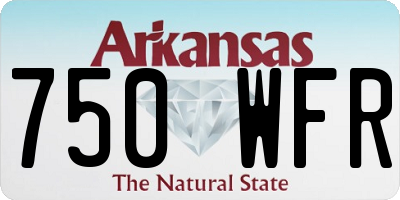 AR license plate 750WFR