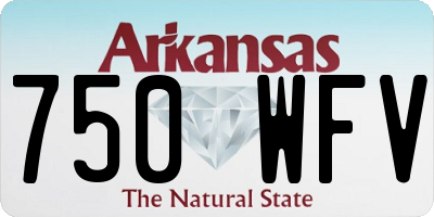 AR license plate 750WFV