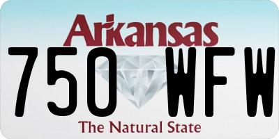 AR license plate 750WFW