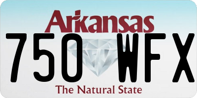 AR license plate 750WFX