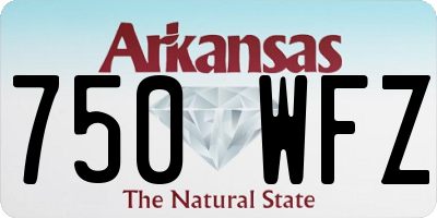 AR license plate 750WFZ