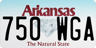 AR license plate 750WGA