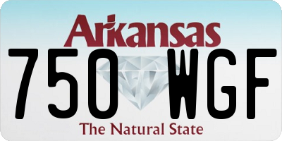 AR license plate 750WGF