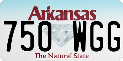 AR license plate 750WGG