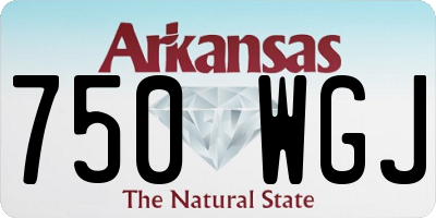 AR license plate 750WGJ