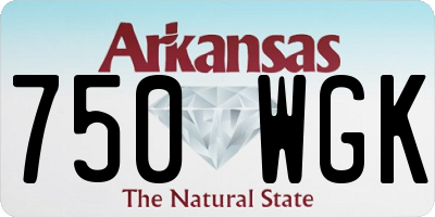 AR license plate 750WGK