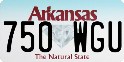 AR license plate 750WGU