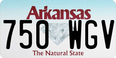 AR license plate 750WGV