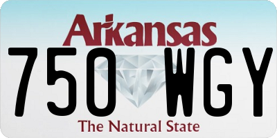 AR license plate 750WGY