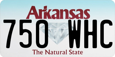 AR license plate 750WHC