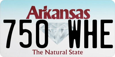 AR license plate 750WHE