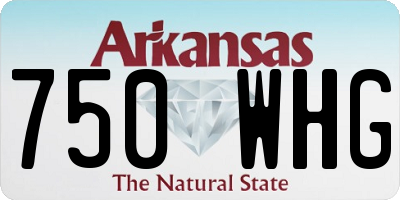 AR license plate 750WHG