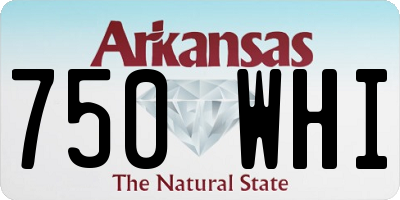 AR license plate 750WHI
