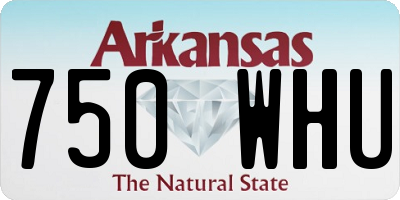 AR license plate 750WHU