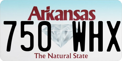AR license plate 750WHX