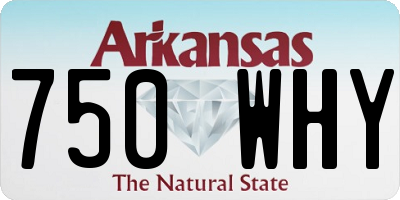 AR license plate 750WHY