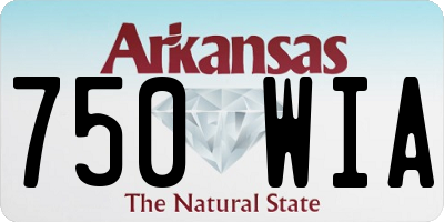 AR license plate 750WIA