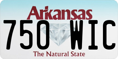 AR license plate 750WIC