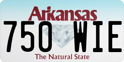 AR license plate 750WIE