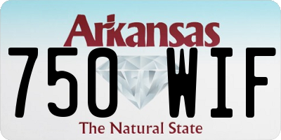 AR license plate 750WIF