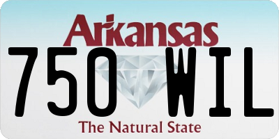 AR license plate 750WIL
