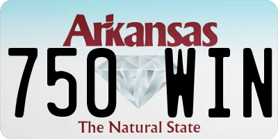 AR license plate 750WIN