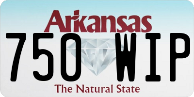 AR license plate 750WIP