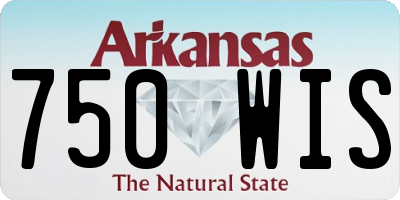 AR license plate 750WIS
