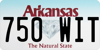 AR license plate 750WIT