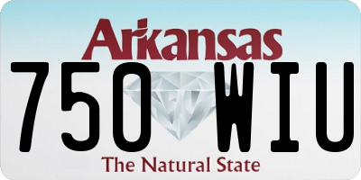 AR license plate 750WIU