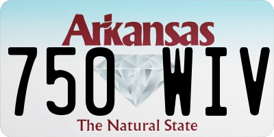 AR license plate 750WIV