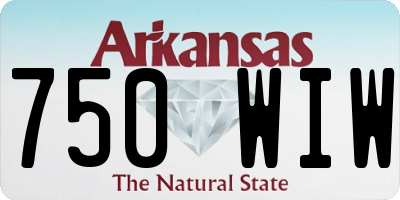 AR license plate 750WIW
