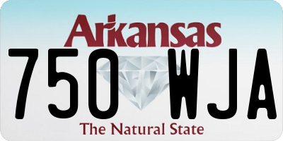 AR license plate 750WJA