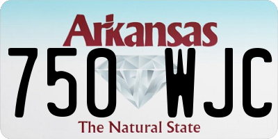 AR license plate 750WJC