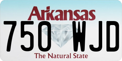 AR license plate 750WJD
