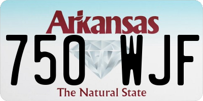 AR license plate 750WJF