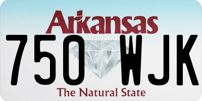 AR license plate 750WJK
