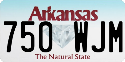 AR license plate 750WJM