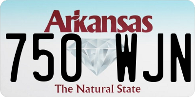 AR license plate 750WJN