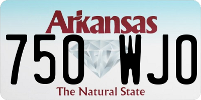 AR license plate 750WJO