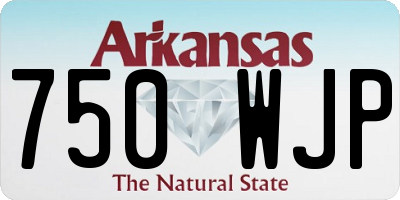 AR license plate 750WJP