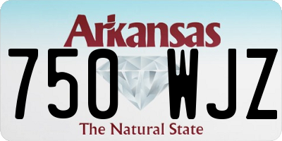 AR license plate 750WJZ