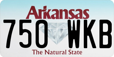 AR license plate 750WKB