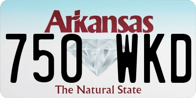 AR license plate 750WKD
