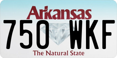 AR license plate 750WKF