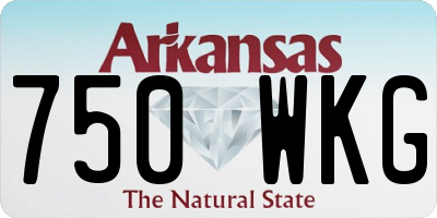 AR license plate 750WKG