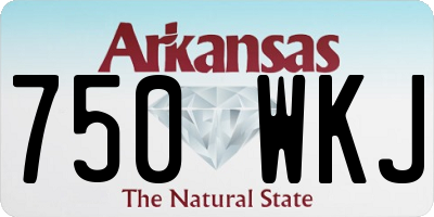 AR license plate 750WKJ